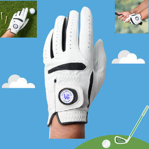 Greece Heart Flag Blue LOVE Personalized Golf Glove