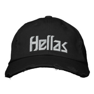Greece - Hellas Embroidered Baseball Cap