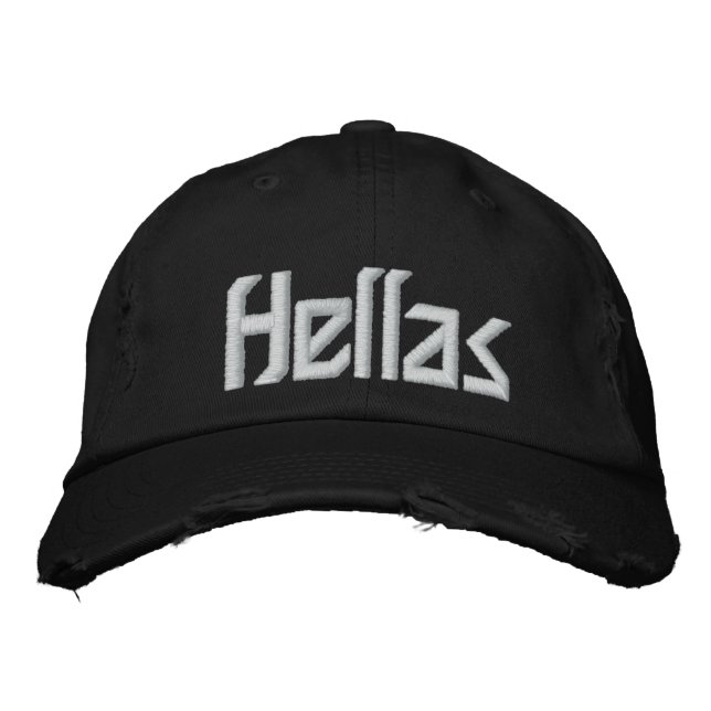Greece - Hellas Embroidered Baseball Cap (Front)