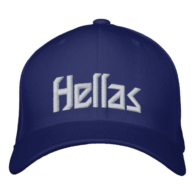 Greece - Hellas Embroidered Baseball Cap (Front)