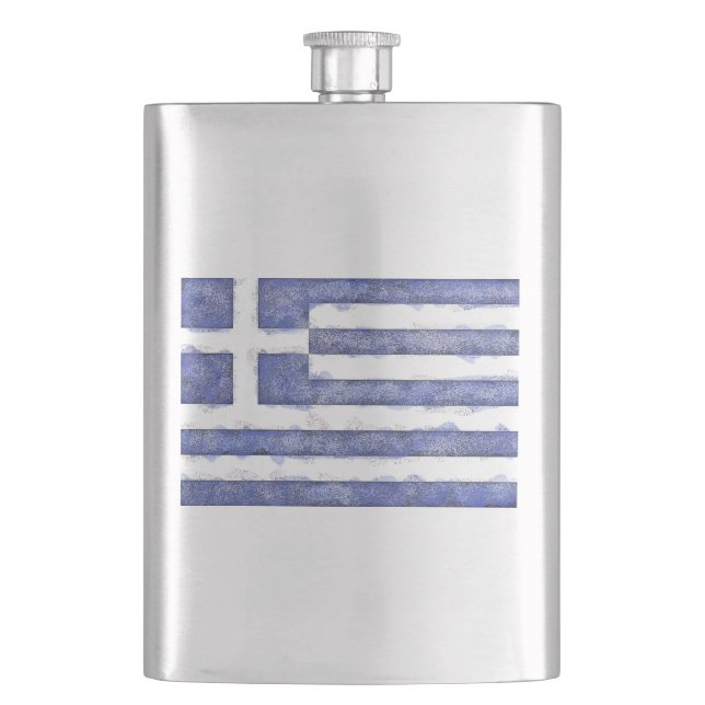 Greece Hip Flask (Front)