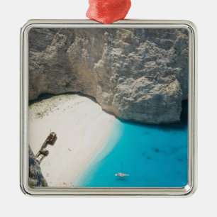 GREECE, Ionian Islands, ZAKYNTHOS, SHIPWRECK Metal Ornament