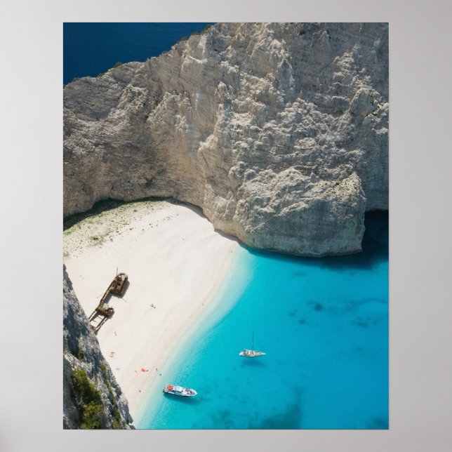 GREECE, Ionian Islands, ZAKYNTHOS, SHIPWRECK Poster (Front)