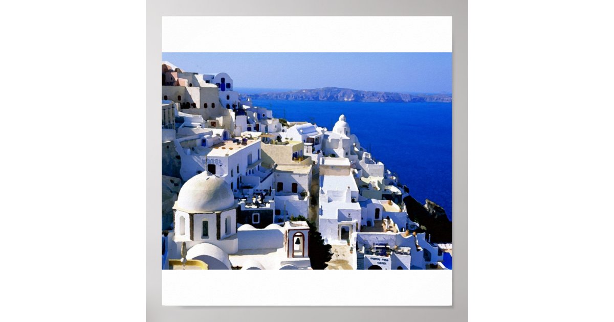 greece island poster | Zazzle