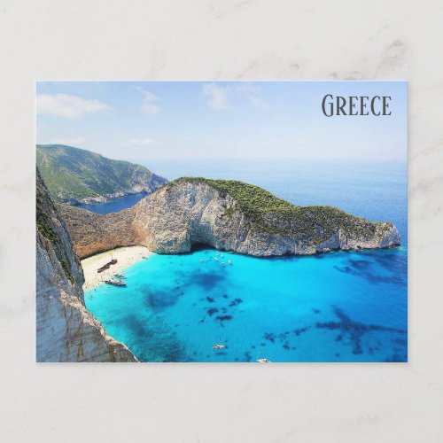 Greece Island Zakynthos Travel Photo Postcard