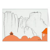 Greece landscape. Meteora Monastary from Kalambaka (Front Horizontal)