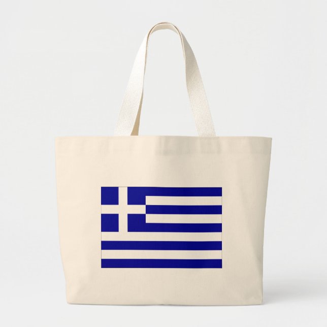 Greece Large Tote Bag (Front)