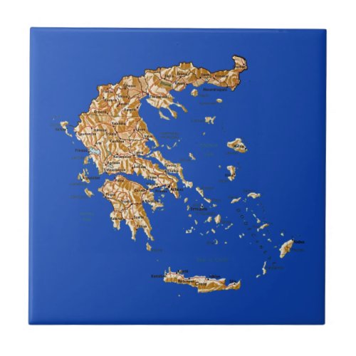 Greece Map Tile