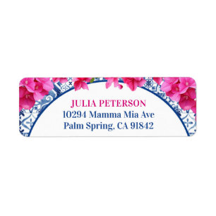 Greece Mediterrane Dancing Queen Party Label