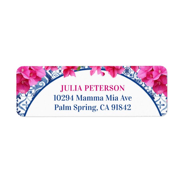 Greece Mediterrane Dancing Queen Party Label (Front)