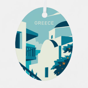 Greece Metal Ornament