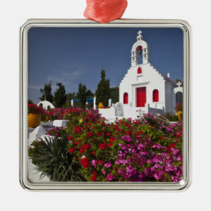 Greece, Mykonos, Cute little chapel in the Metal Ornament