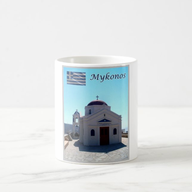 Greece - Mykonos - Monastery - Coffee Mug (Center)