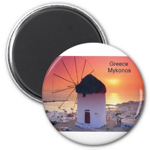 Greece Mykonos Sunset StK Magnet