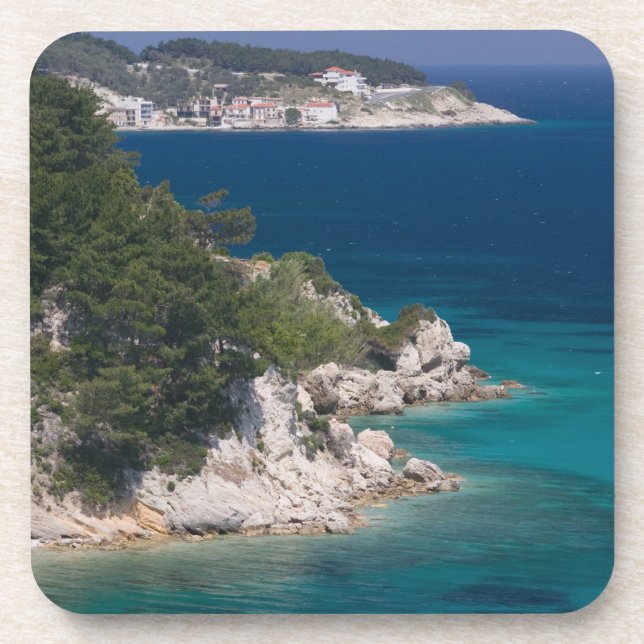 GREECE, Northeastern Aegean Islands, SAMOS, 6 Beverage Coaster (Front)