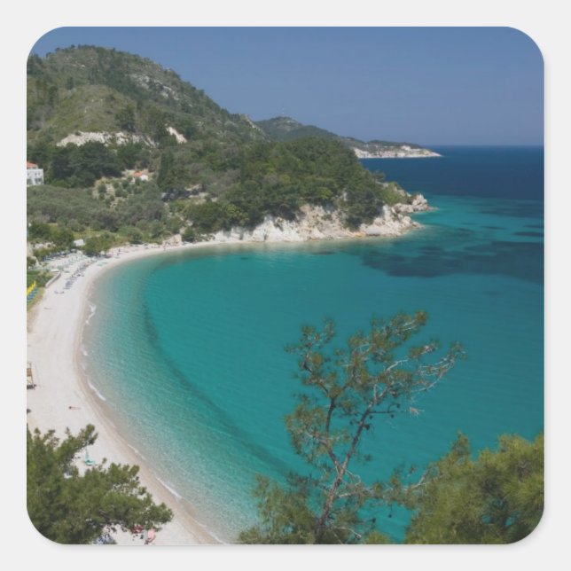 GREECE, Northeastern Aegean Islands, SAMOS, 7 Square Sticker (Front)