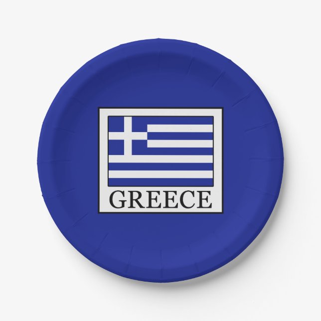 Greece Paper Plates (Front)