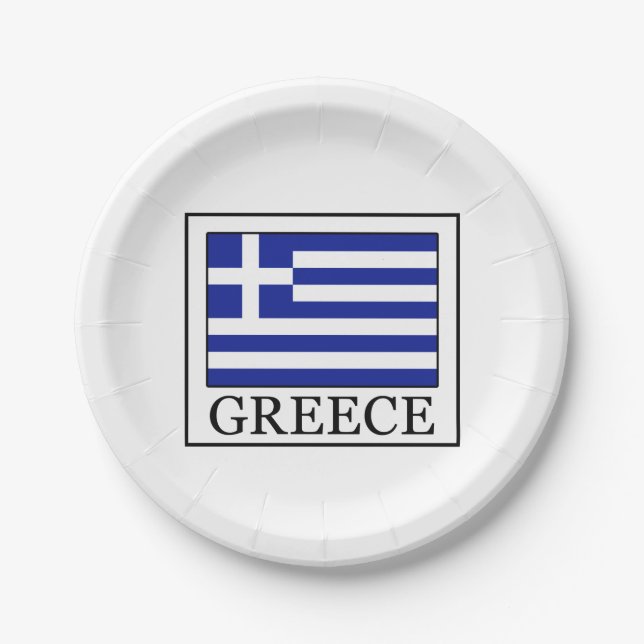 Greece Paper Plates (Front)
