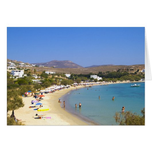 Greece, Paros Island, Krios Beach from above Cards (Front Horizontal)