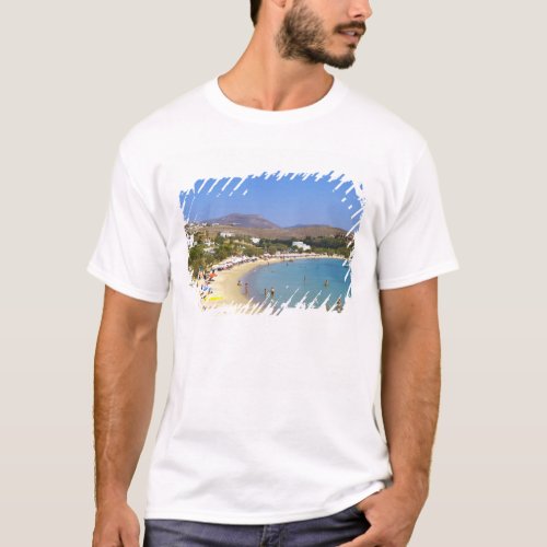 Greece Paros Island Krios Beach from above T_Shirt