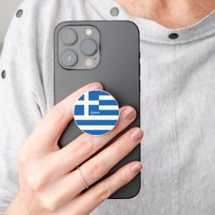 Greece phone grip, patriotic Greek Flag / sports PopSocket