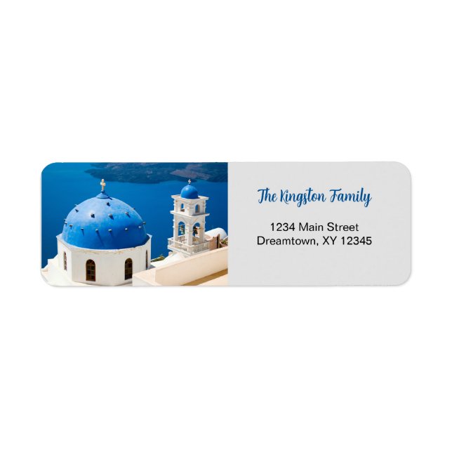 Greece photo personalized Return Address Label (Front)