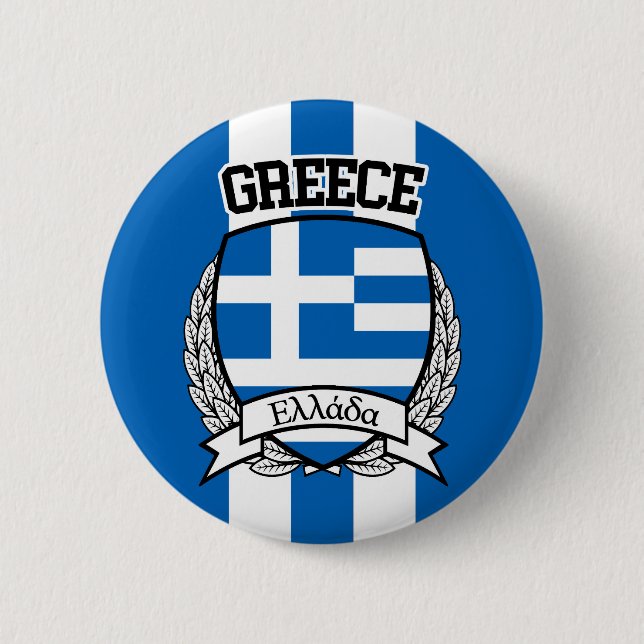 Greece Pinback Button (Front)
