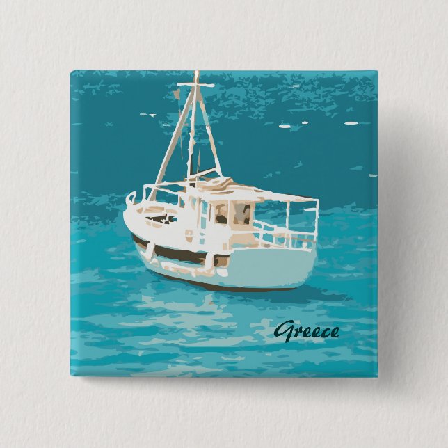 Greece Pinback Button (Front)