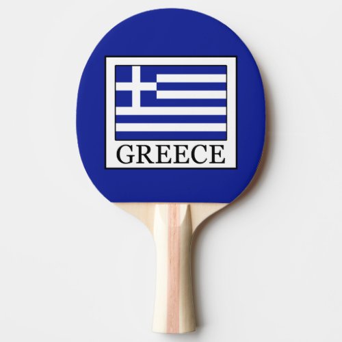 Greece Ping Pong Paddle