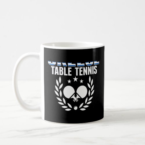Greece Ping Pong  Proud Greek Table Tennis Support Coffee Mug