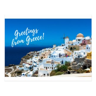 Greece Post Card - Burger Post Art #001signed