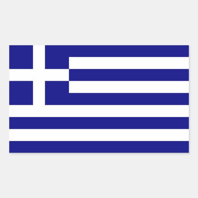 GREECE RECTANGULAR STICKER (Front)