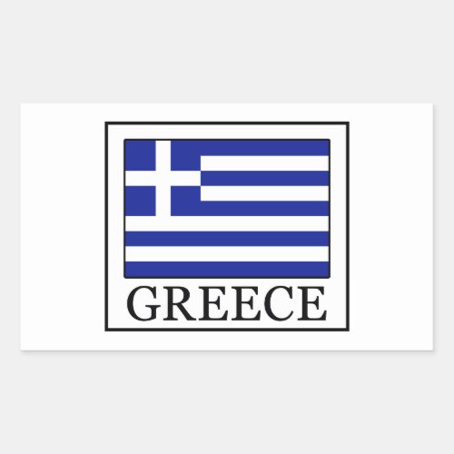 Greece Rectangular Sticker