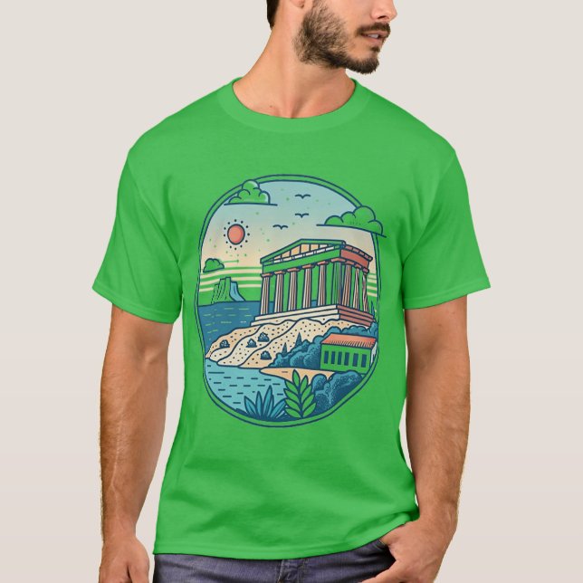 GREECE retro T-Shirt (Front)