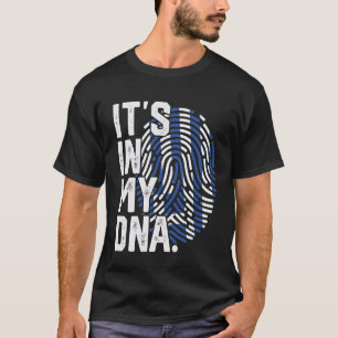 Greece Roots Flag Fingerprint Graphic Patriotic T-Shirt