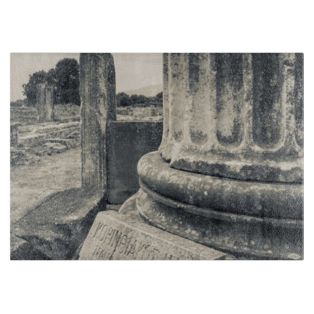 Greece, ruins of ancient city cutting board (Front)