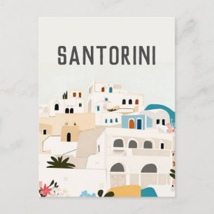 greece Santorini Postcard