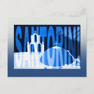 Greece santorini  postcard