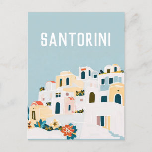 greece Santorini Postcard