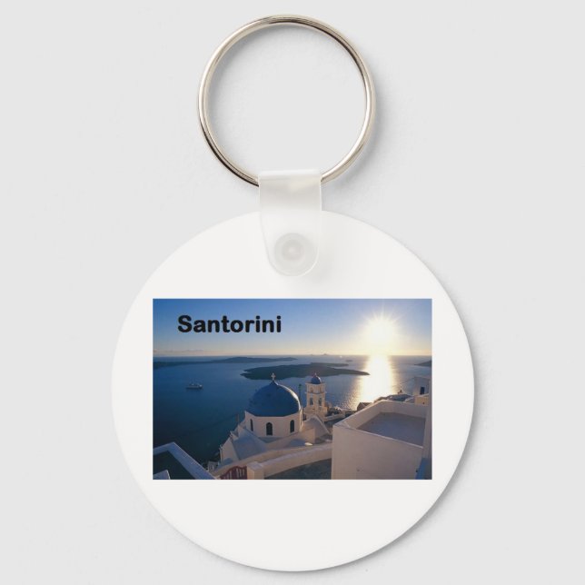 Greece Santorini Sunset (St.K) Keychain (Front)