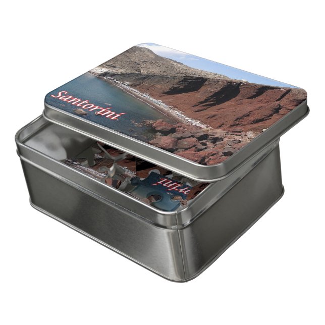 Greece - Santorini - Thera - Thira - Jigsaw Puzzle (Lid Open)