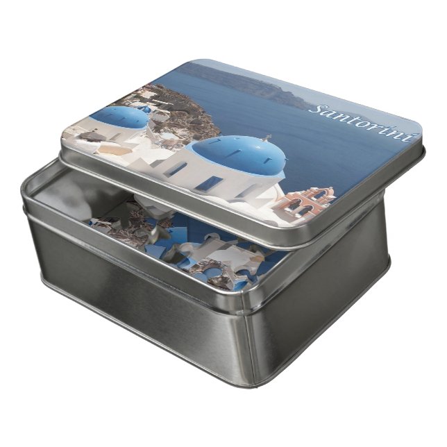 Greece - Santorini - Thera - Thira - Oia - Jigsaw Puzzle (Lid Open)