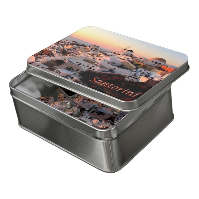 Greece - Santorini - Thera - Thira - Oia - Jigsaw Puzzle (Lid Open)