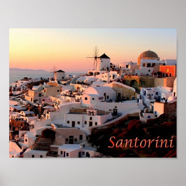 Greece - Santorini - Thera - Thira - Oia - Poster (Front)