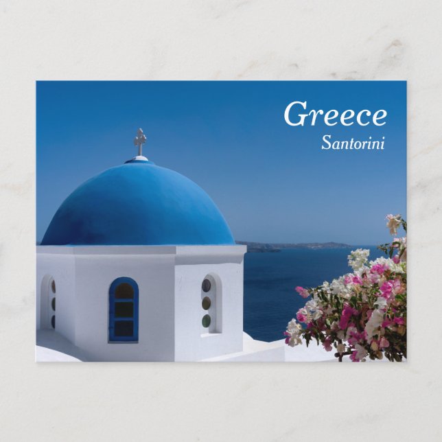 Greece, Santorini, Travel Postcard (Front)
