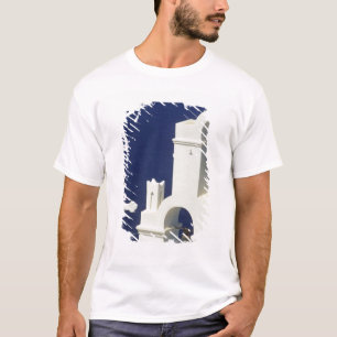 Greece, Santorini. View of a Greek church and T-Shirt