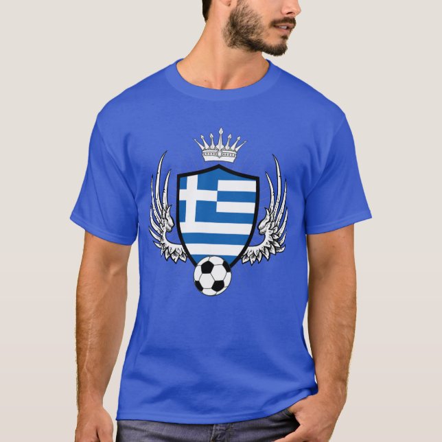 Greece Shield Soccer T-Shirt (Front)