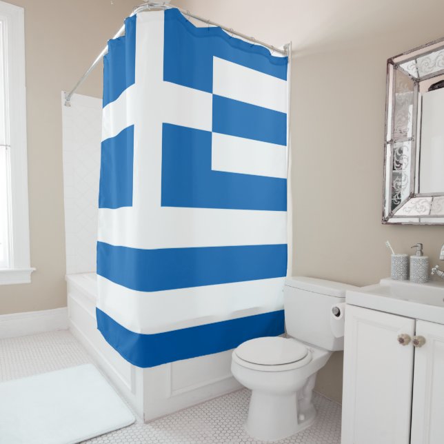 Greece Shower Curtain (In Situ)
