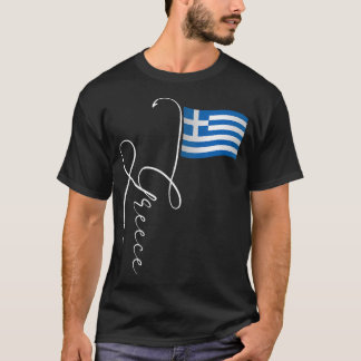 Greece Signature Flag Pole T-Shirt