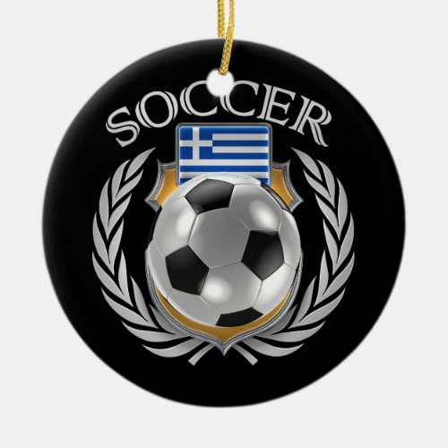 Greece Soccer 2016 Fan Gear Ceramic Ornament